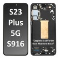 Samsung Galaxy SM-S916 S23 Plus 5G OLED and Touch screen with frame (Original Service Pack) [GRAPHITE GRAY] GH82-30476E/30477E